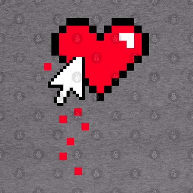 Wounded Pixel Heart by Dellan